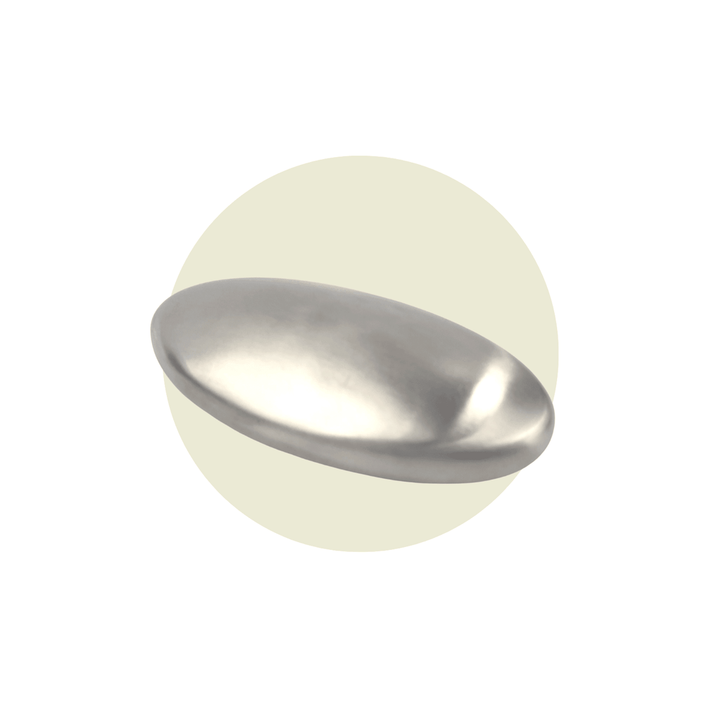 Stainless Steel Oval - NavyBaby